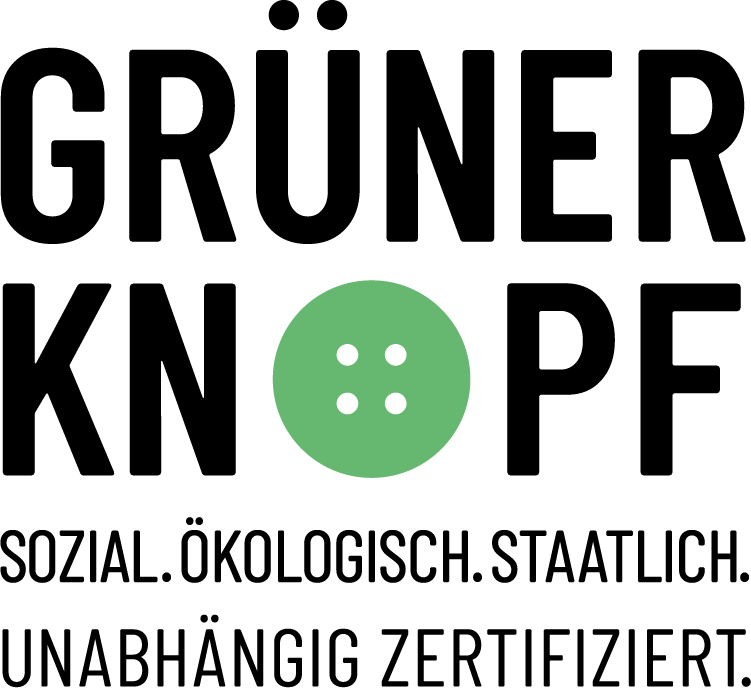 Grüner Knopf Logo, Nachhaltigkeitszertifikat für Textilien